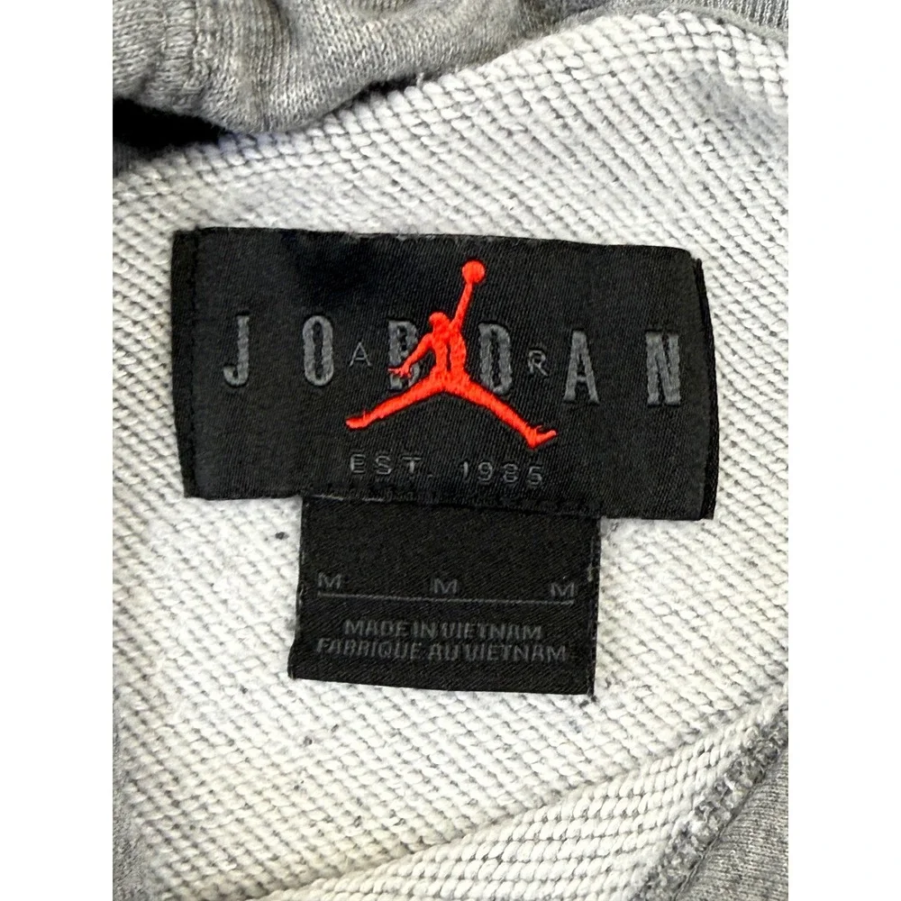 Jordan Men's Mikes Gym‎ Breakfast Club Dri-FIT Graphic Hoodie Gray Size Medium